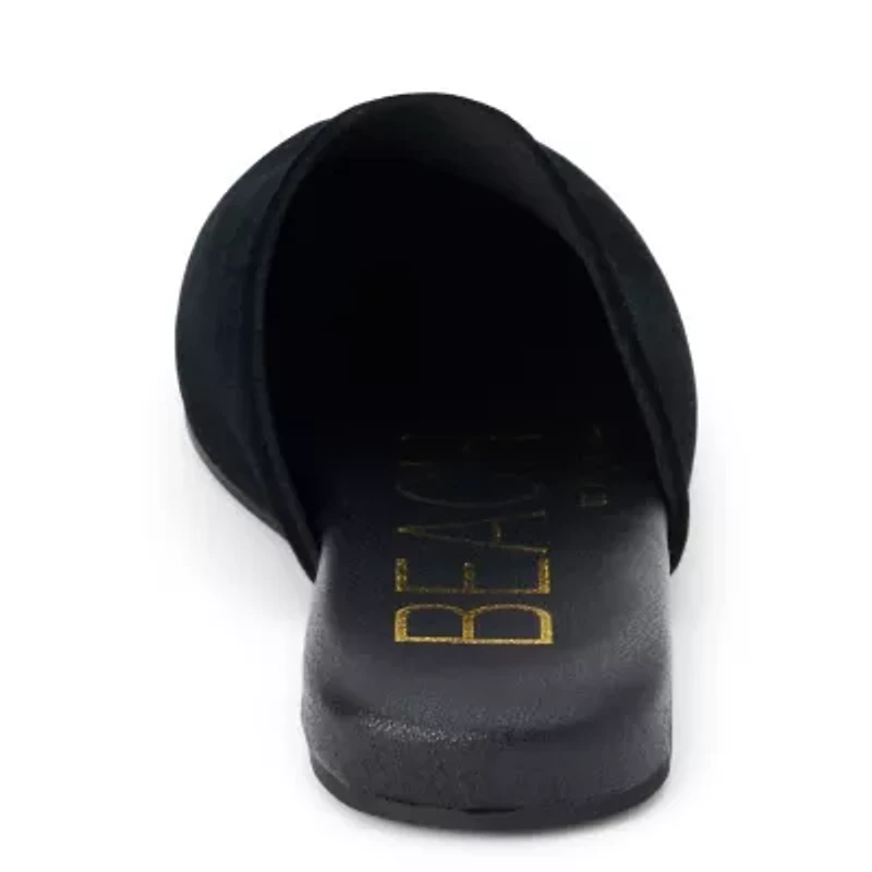 Vegan square toe mule.