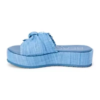 Vegan Platform Sandal with Bow Detail