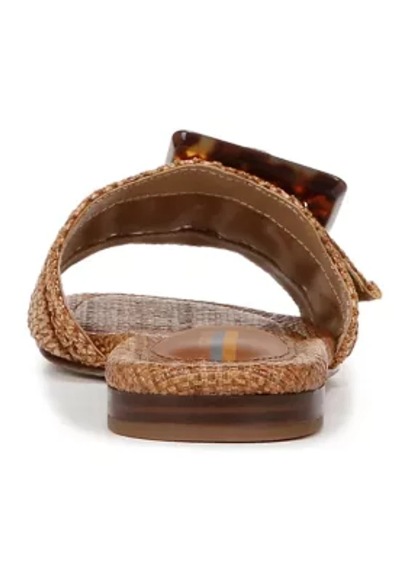 Bambi Raffia Slide Sandals