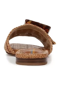 Bambi Raffia Slide Sandals