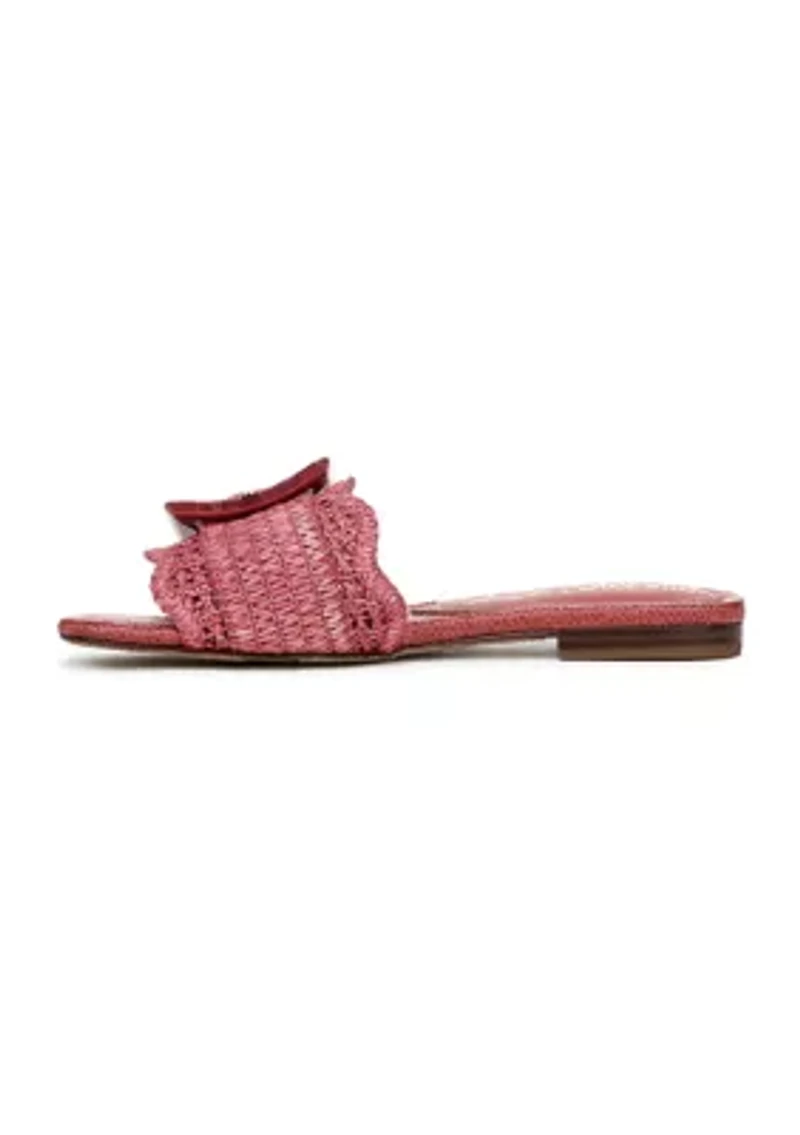 Bambi Raffia Slide Sandals