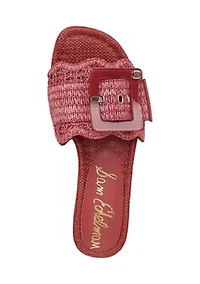 Bambi Raffia Slide Sandals