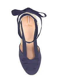 Margherita Ankle Wrap Wedge Sandals