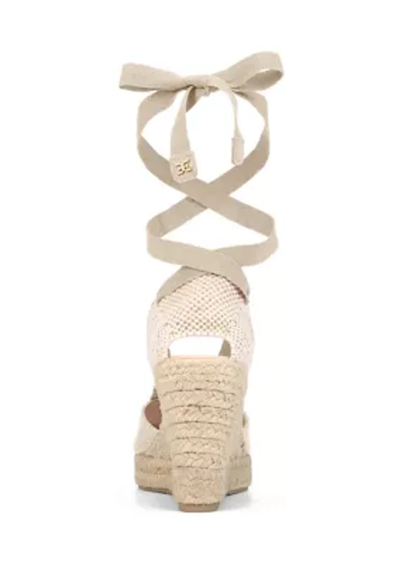 Margherita Ankle Wrap Wedge Sandals