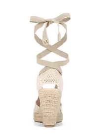 Margherita Ankle Wrap Wedge Sandals