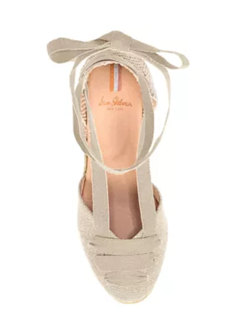 Margherita Ankle Wrap Wedge Sandals