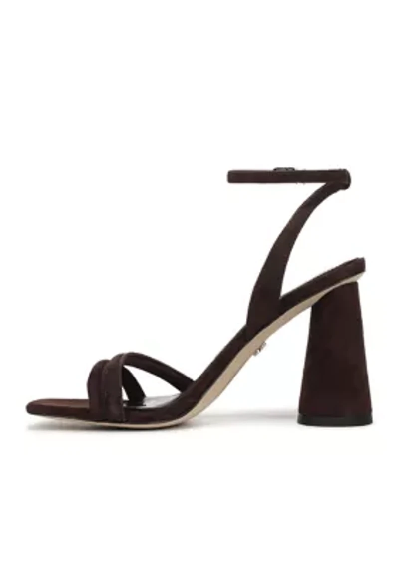 Kia Ankle Strap Block Heel Sandals