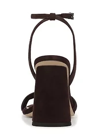 Kia Ankle Strap Block Heel Sandals
