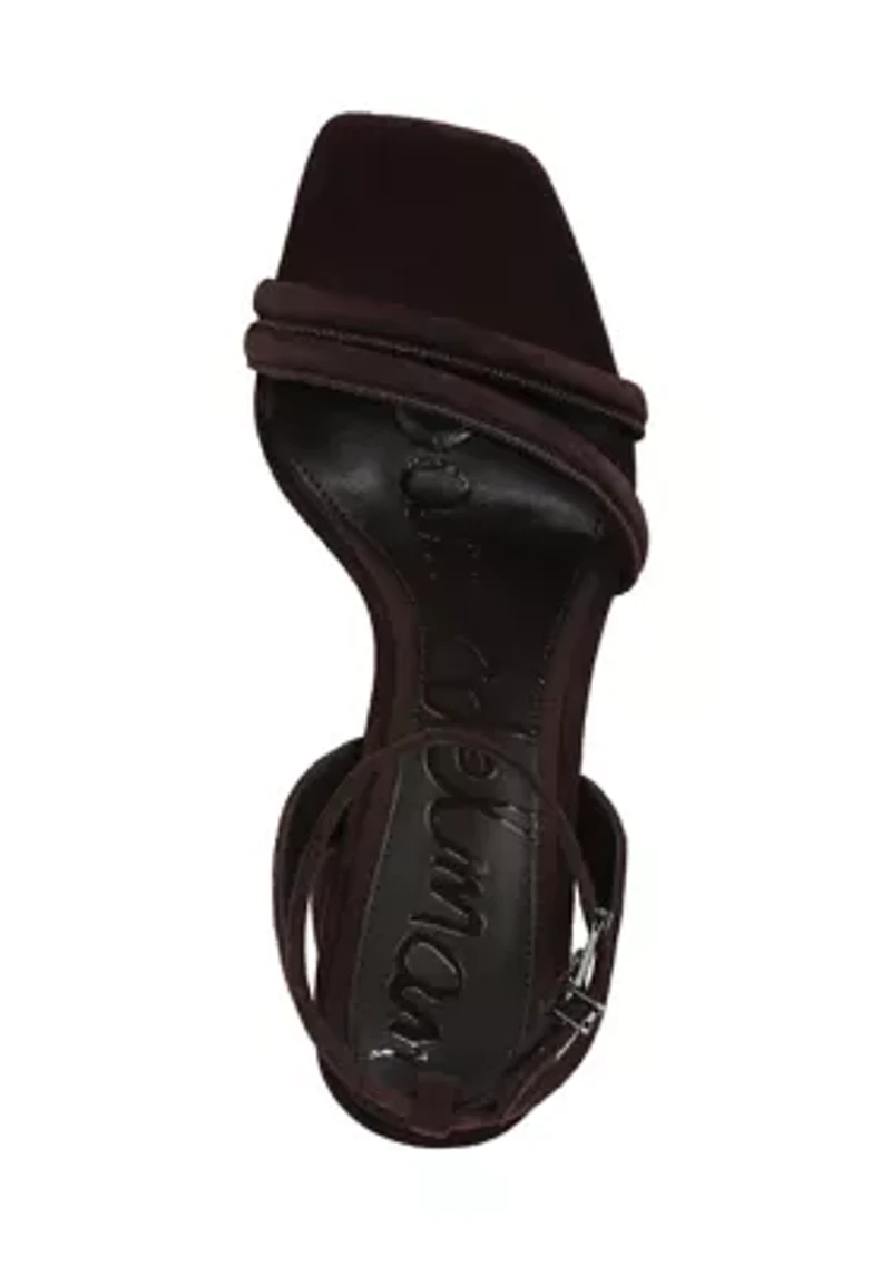 Kia Ankle Strap Block Heel Sandals