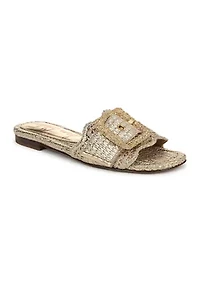Bambi Raffia Slide Sandals