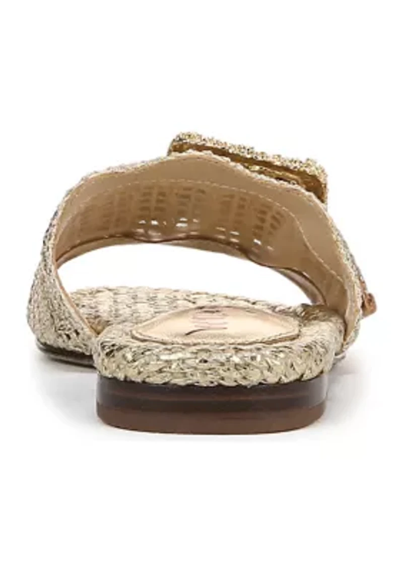 Bambi Raffia Slide Sandals