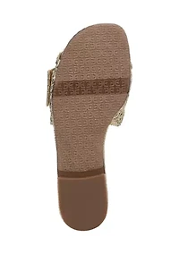 Bambi Raffia Slide Sandals