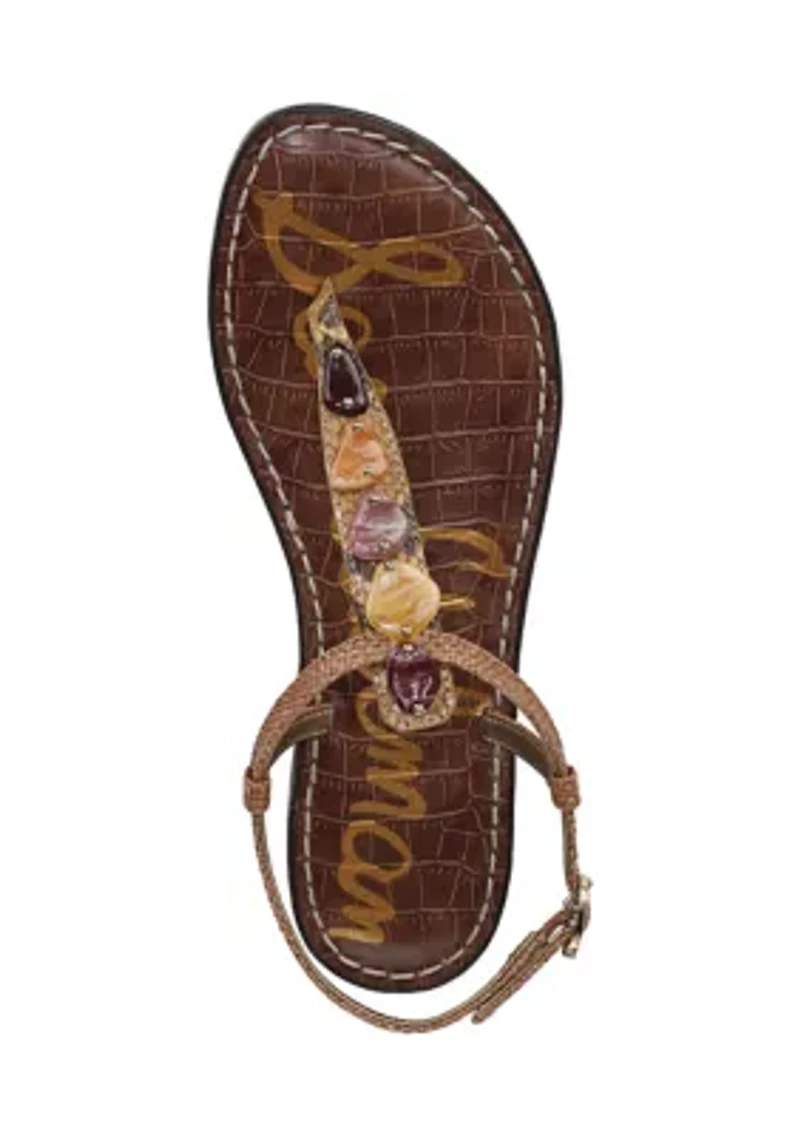 Gigi Stone Thong Sandals