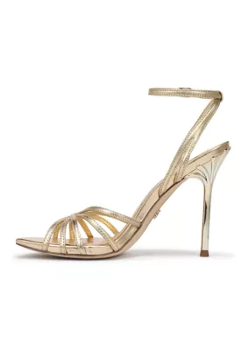 Lili Heeled Shimmer Sandals