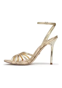 Lili Heeled Shimmer Sandals