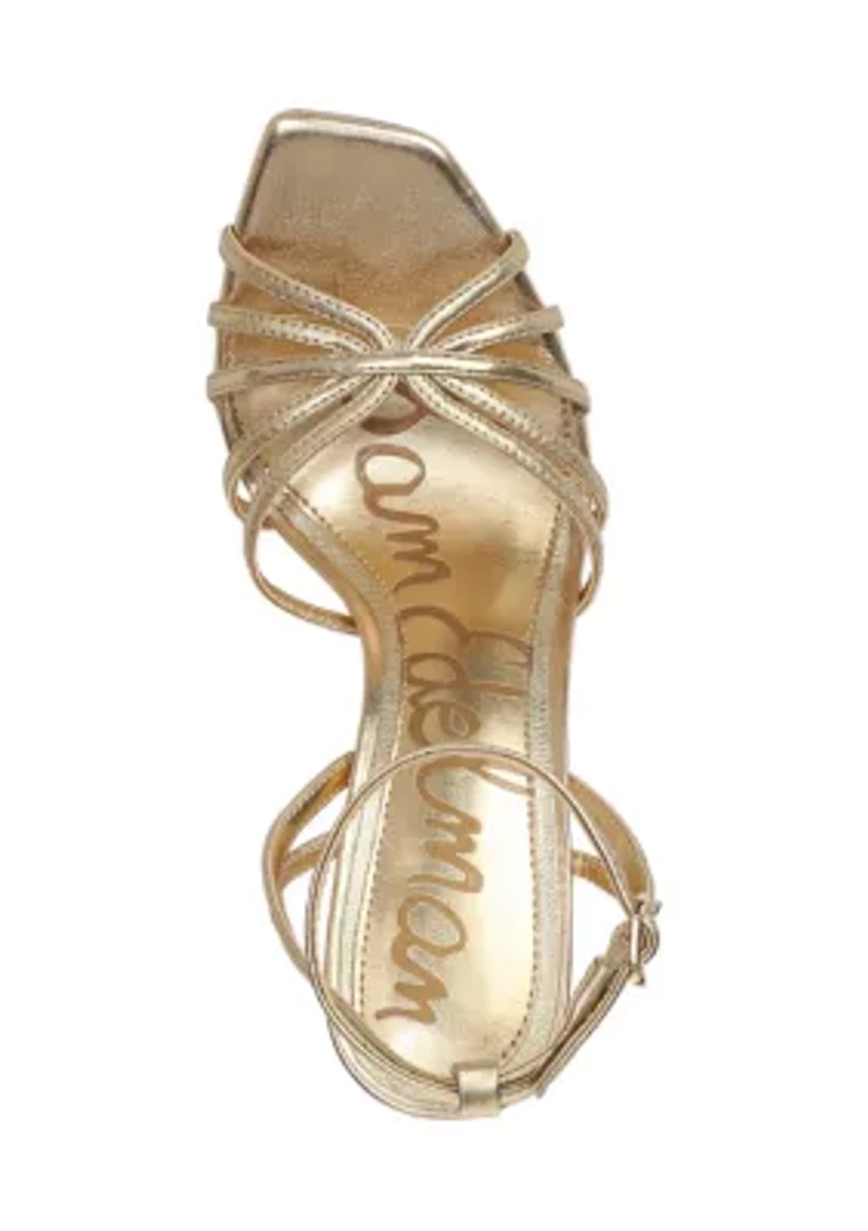 Lili Heeled Shimmer Sandals