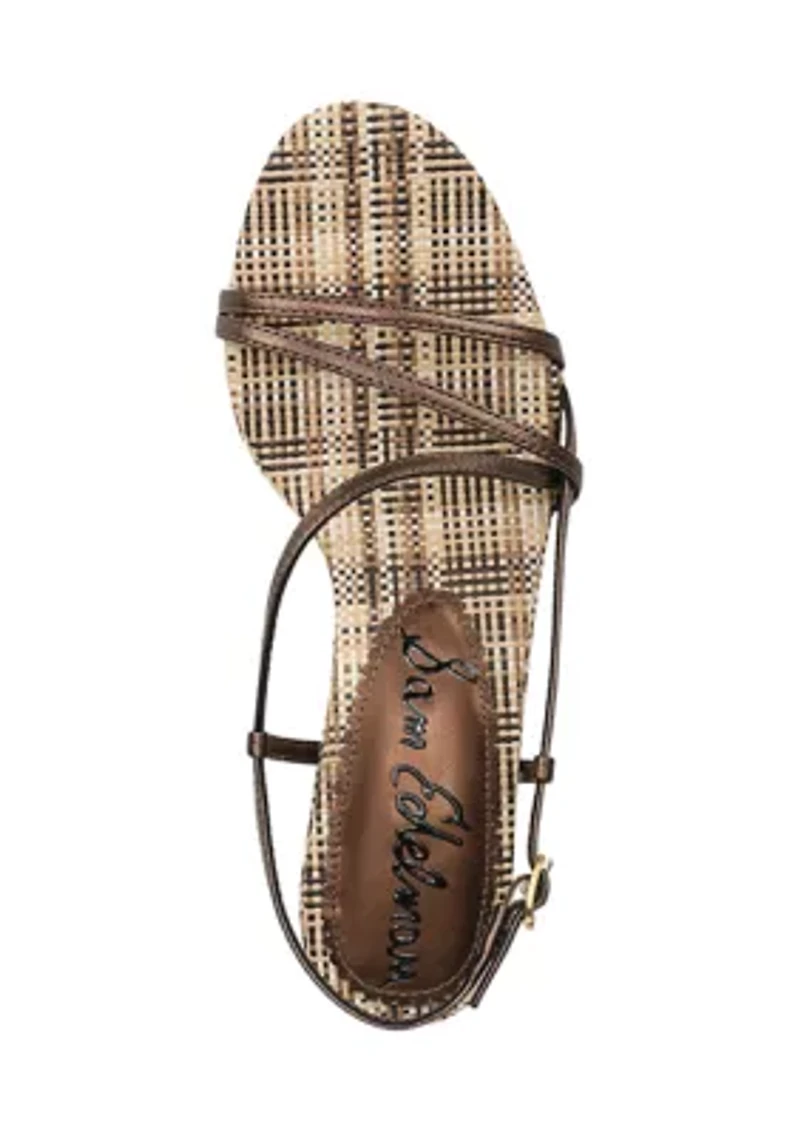 Cora 2 Strappy Plaid Bottom Sandals