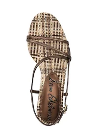 Cora 2 Strappy Plaid Bottom Sandals