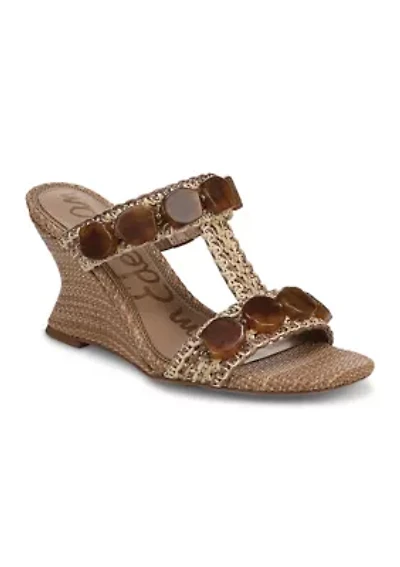 Dante Stone Wedge Sandals