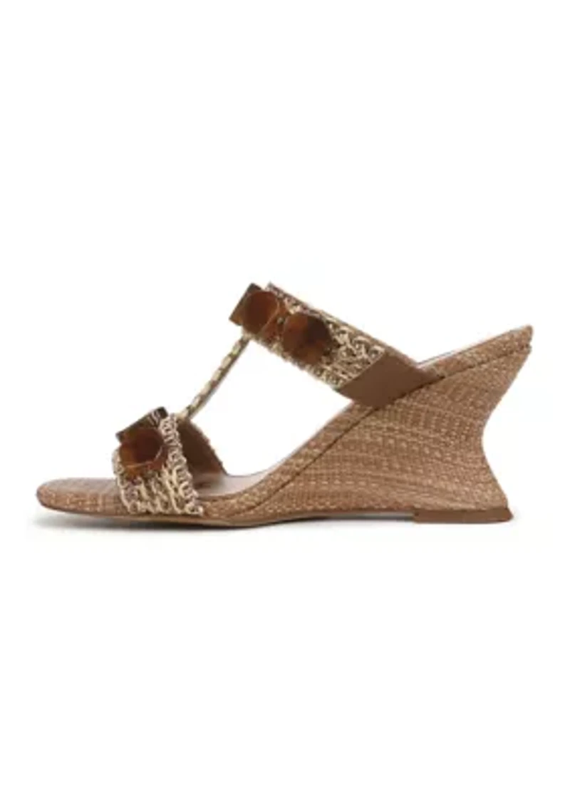 Dante Stone Wedge Sandals