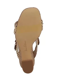 Dante Stone Wedge Sandals