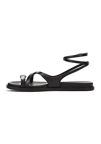 Lottie Wrap Toe Ring Sandals