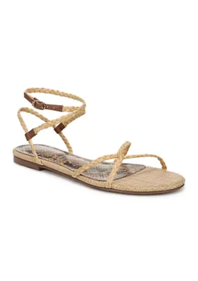 Ellina Raffia Braid Sandals
