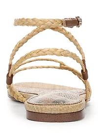 Ellina Raffia Braid Sandals
