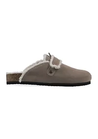 Benzini Faux Fur Clogs
