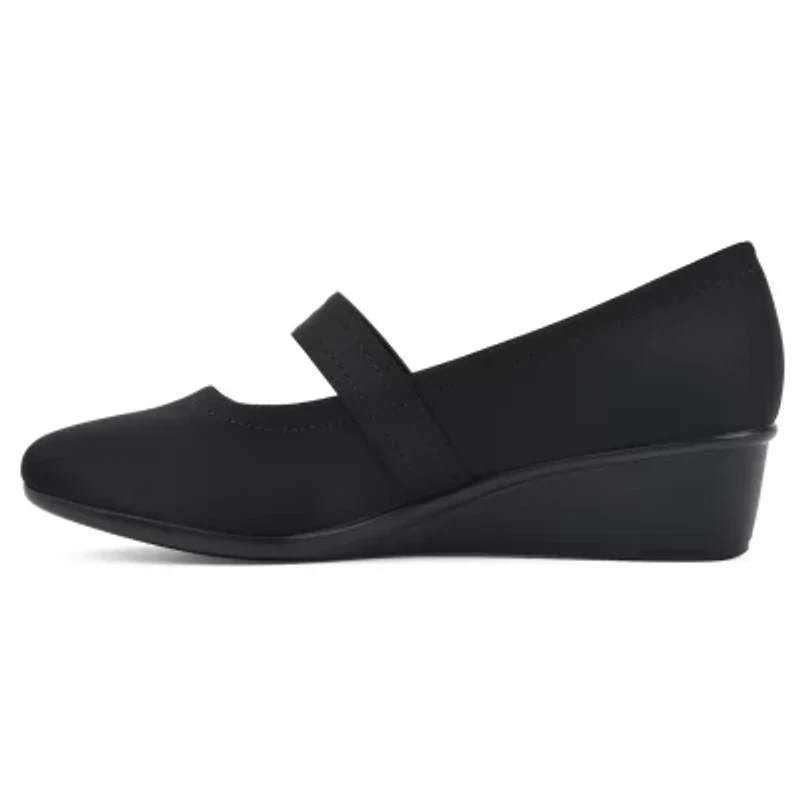 Brightly Mary Jane Wedge - Wide Width