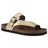 Carly Leather Footbed Sandal