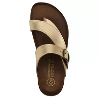 Carly Leather Footbed Sandal