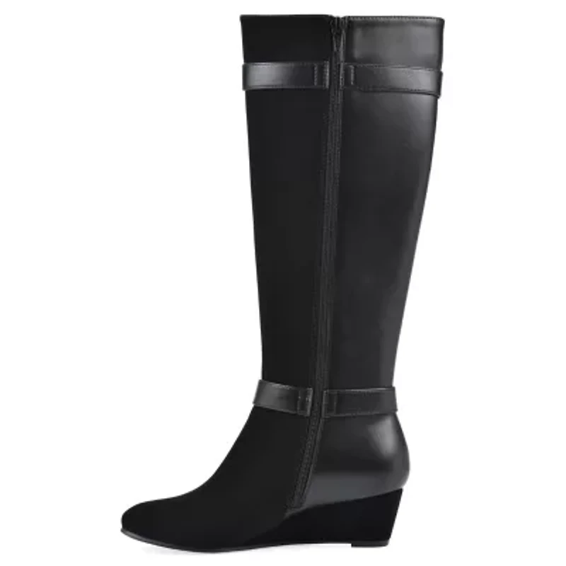 Cheers Tall Shaft Wide Calf Wedge Boot