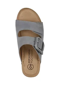 Fearful Slip On Wedge Sandals