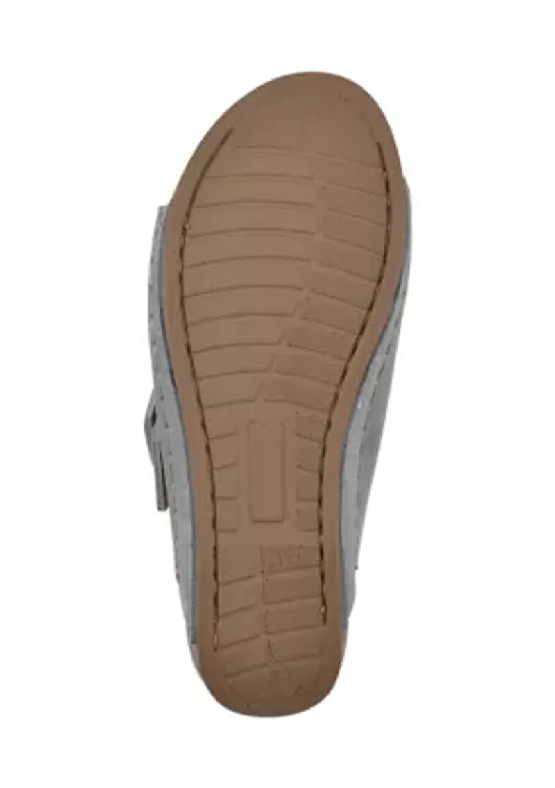 Fearful Slip On Wedge Sandals
