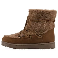 Isador Faux Sherpa Lace-up Boot