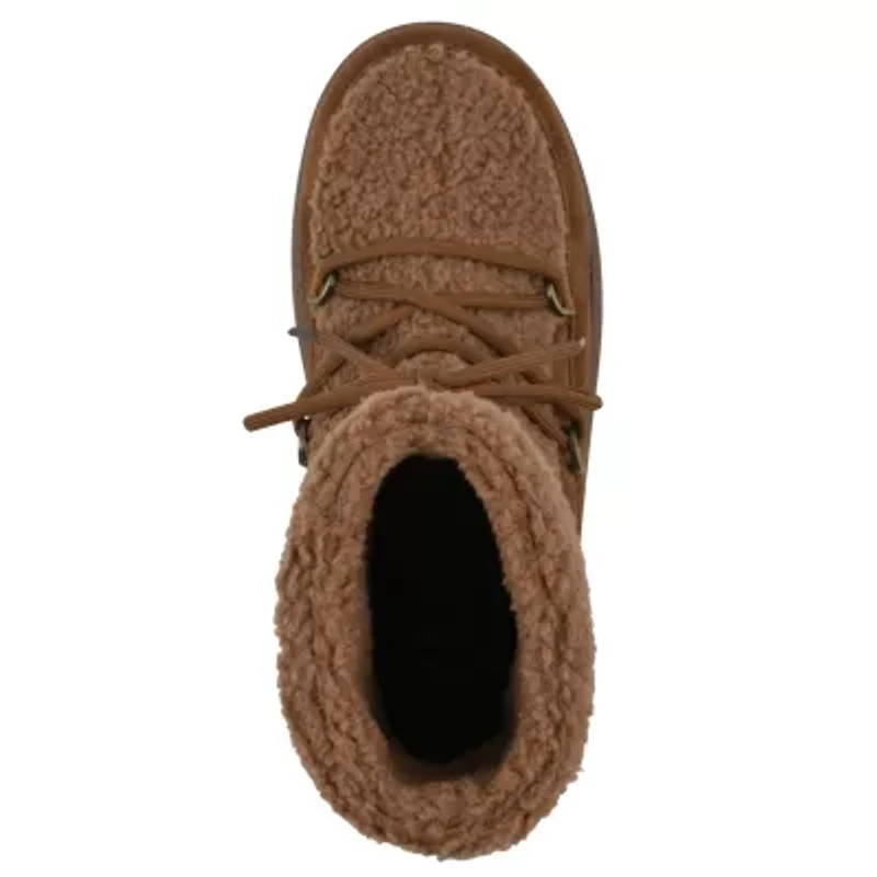 Isador Faux Sherpa Lace-up Boot