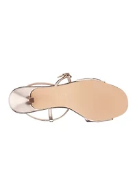 Metallic Glove Stiletto Sandals