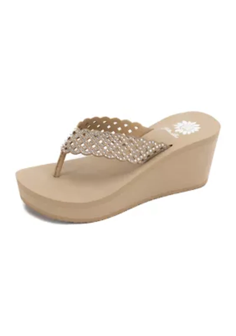Dasina Thong Wedge Sandals