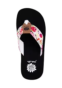 Fanya Printed Thong Flip Flop Sandals