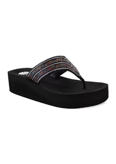 Redondo Flip Flop Wedge Thong Sandals