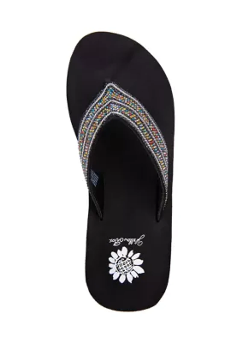 Redondo Flip Flop Wedge Thong Sandals