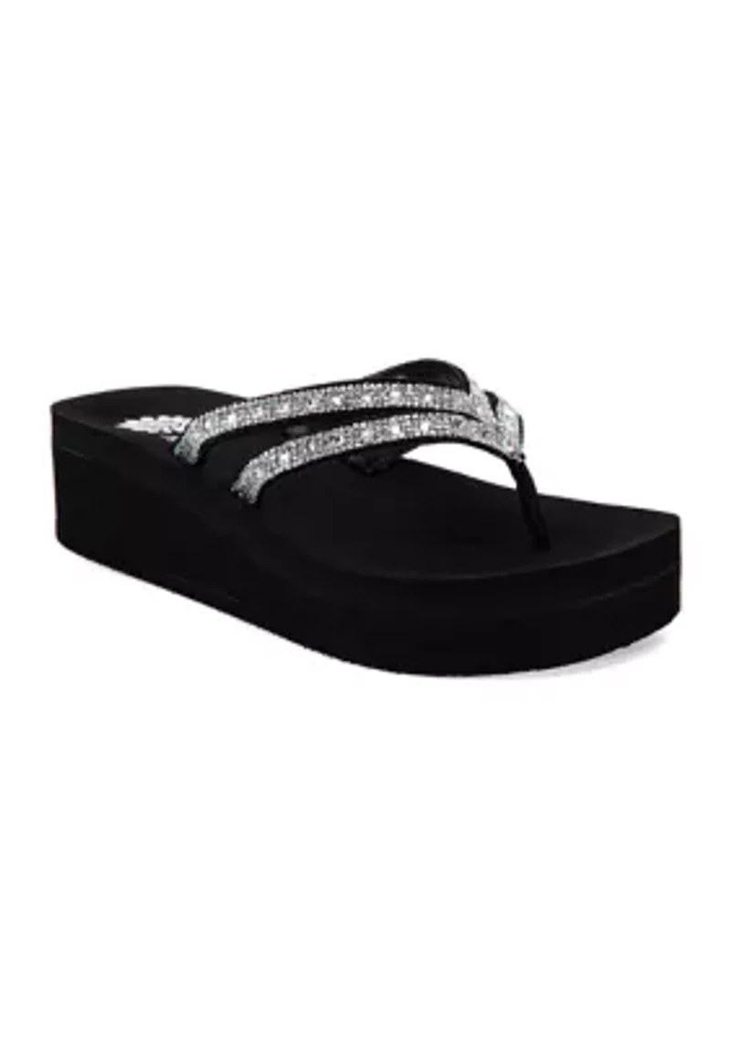 Ragle Wedge Flip Flop Thong Sandals