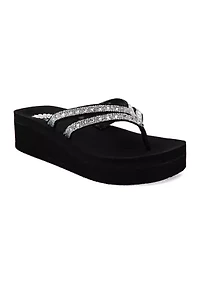 Ragle Wedge Flip Flop Thong Sandals