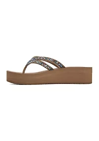 Ragle Wedge Flip Flop Thong Sandals