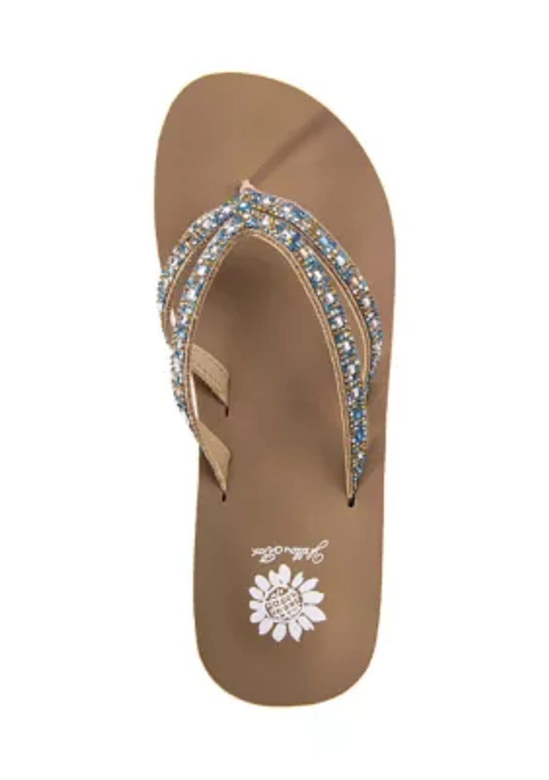 Ragle Wedge Flip Flop Thong Sandals
