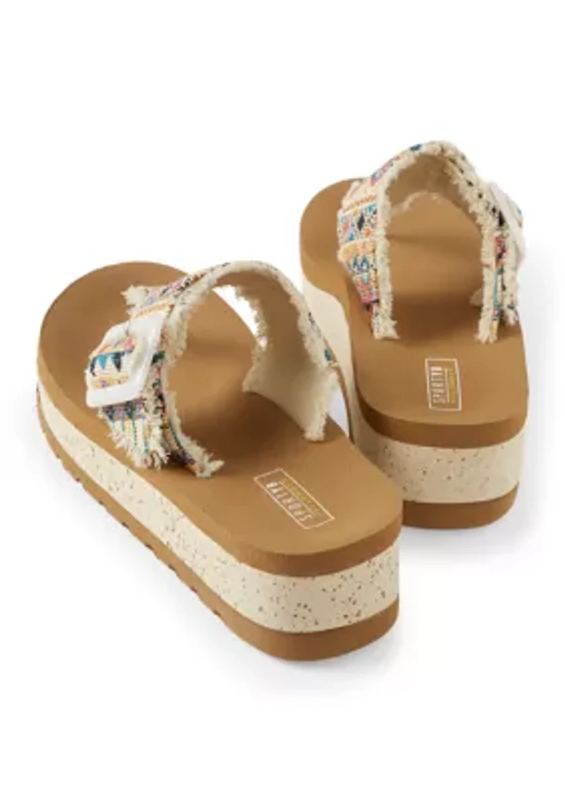 Carlow Wedge Thong Sandals