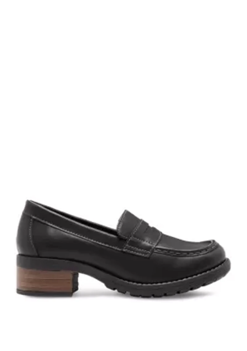 Holly Moc Toe Penny Loafers