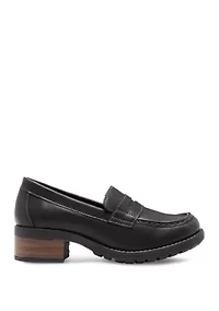 Holly Moc Toe Penny Loafers