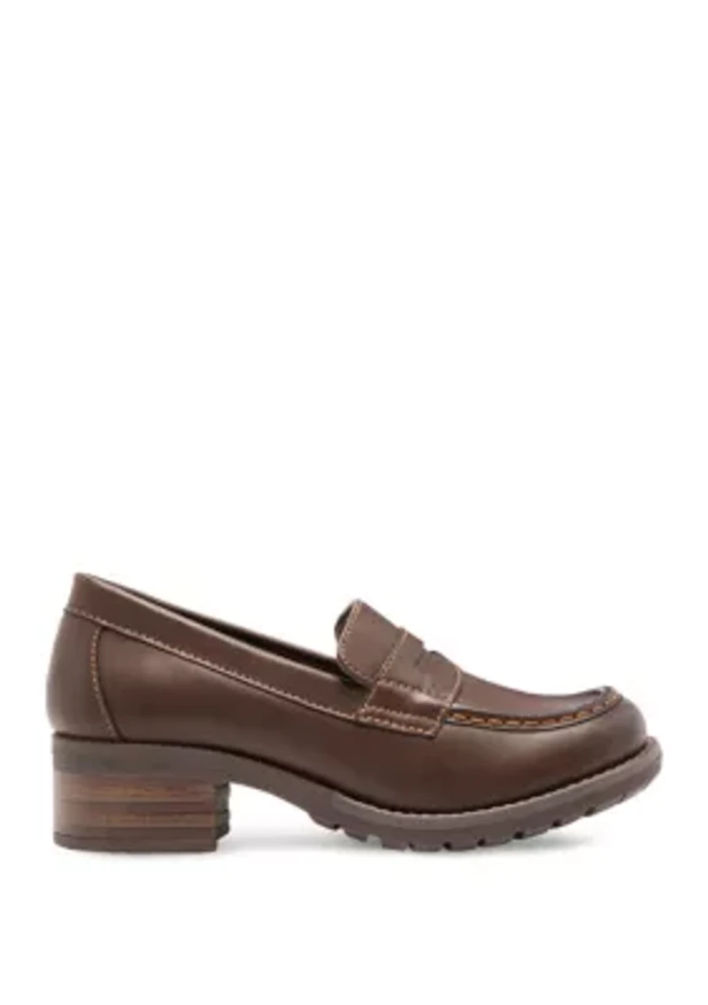 Holly Moc Toe Penny Loafers